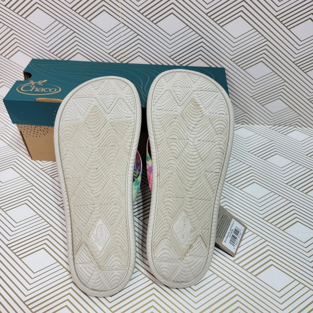 NWT Chaco Women's Chillos Light Tie Dye Flip Flops Size 11 US, 42 EU. - Picture 3 of 6